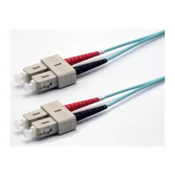 Ekivalan OM3 cavo patch in fibra ottica duplex SC/SC 3m aqua LSZH COZOM3DCDC2SA0030A