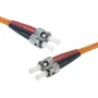 Exertis Connect ST/UPC cavo patch in fibra ottica multimodale duplex OM2 3m arancione 392713