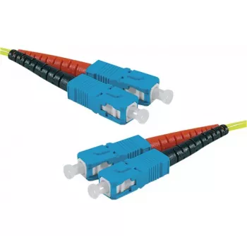 Cavo patch in fibra ottica HD Exertis Connect, OS2 monomodale, SC duplex su SC duplex, UPC, giallo, 15 m 392877