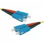 Cavo patch in fibra ottica HD Exertis Connect, OS2 monomodale, SC duplex su SC duplex, UPC, giallo, 15 m 392877