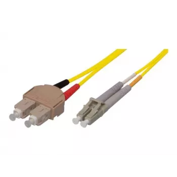 Cavo patch in fibra ottica monomodale OS2 TECLINE SC duplex su LC duplex, 9/125 µm, UPC, LSZH, giallo, 7,5 m 39989607