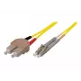 Cavo patch in fibra ottica monomodale OS2 TECLINE SC duplex su LC duplex, 9/125 µm, UPC, LSZH, giallo, 7,5 m 39989607