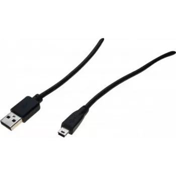 Cavo USB 2.0 Exertis Connect, connettore maschio USB-A su connettore maschio Mini-USB Type-B, 5,0 m, nero 532418