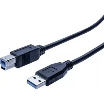 Cavo USB 3.0 EXERTIS CONNECT, connettore maschio USB-A su connettore maschio USB-B, 1,0 m, nero, 5 Gbps 532464