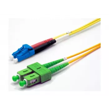 Ekivalan Cavo patch in fibra ottica duplex OS2 LC/SC APC, 9/125 µm, giallo, 3 m COZ008DALC2SJ0030A