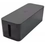 Exertis Connect Box grande per la gestione dei cavi per ciabatte, nero, 400 x 160 x 135 mm 573424