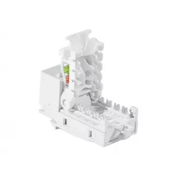 TECLINE Jack Keystone RJ45, Cat.6 UTP, senza attrezzi, bianco 272883