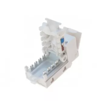 TECLINE Jack Keystone RJ45, Cat.6 UTP, senza attrezzi, bianco 272883