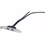 Exertis Connect Cavo di prolunga USB 2.0, connettore maschio USB-A a connettore femmina USB-A, 0,25 m, nero 146697