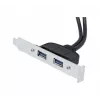 Exertis Connect Cavo di prolunga USB 2.0, connettore maschio USB-A a connettore femmina USB-A, 0,25 m, nero 146697