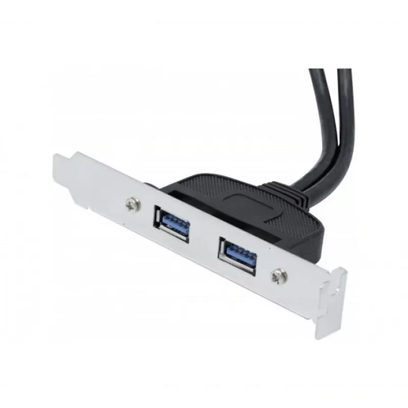 Exertis Connect Cavo di prolunga USB 2.0, connettore maschio USB-A a connettore femmina USB-A, 0,25 m, nero 146697