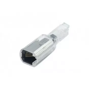 EXERTIS CONNECT Districatore per cavo del ricevitore telefonico - impedisce l'attorcigliamento, snodo girevole a 360°, RJ9/RJ10/RJ22, nero (280101)
