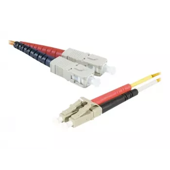Exertis Connect Cavo patch in fibra ottica duplex multimodale LC/UPC a ST/UPC, OM2 50/125 µm, LSZH, arancione, 3 m 392673
