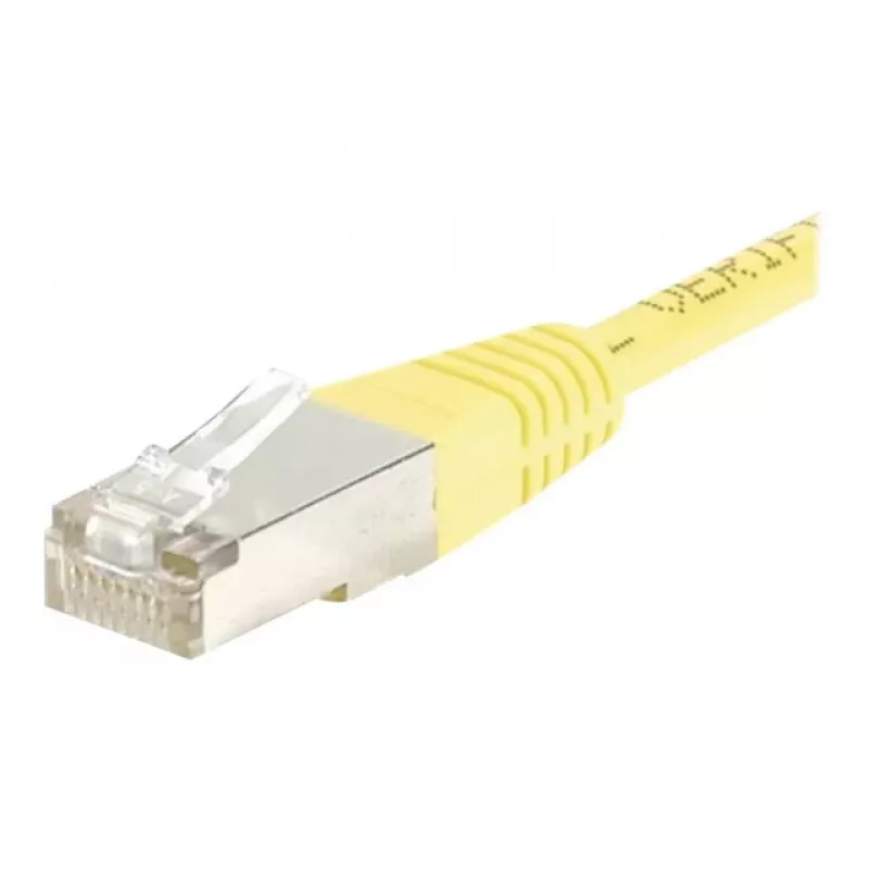 EXERTIS CONNECT Cavo patch Cat.6 F/UTP, giallo, 10 m, Slim Bend Protection 245560