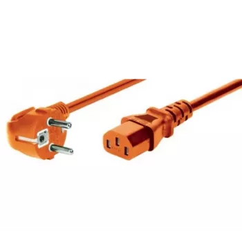 EXERTIS CONNECT cavo di alimentazione 1,8 m arancione angolare Schuko su IEC C13 808072