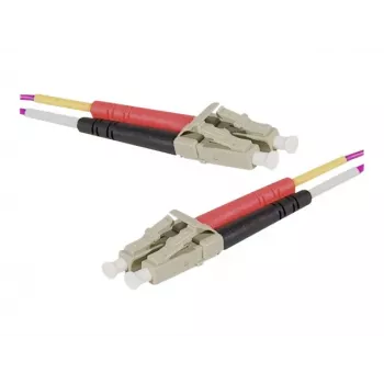 Exertis Connect OM4 cavo patch in fibra ottica LC Duplex su LC Duplex UPC, viola erica, 7m 392785