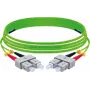 EXERTIS CONNECT OM5 SC Duplex su SC Duplex cavo patch in fibra ottica, 50/125 µm, LSZH, verde lime, 10 m 392906