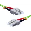 EXERTIS CONNECT OM5 SC Duplex su SC Duplex cavo patch in fibra ottica, 50/125 µm, LSZH, verde lime, 10 m 392906
