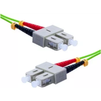 EXERTIS CONNECT OM5 SC Duplex su SC Duplex cavo patch in fibra ottica, 50/125 µm, LSZH, verde lime, 10 m 392906