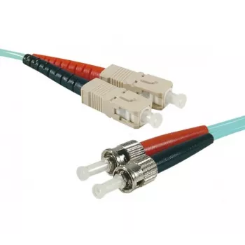 Exertis Connect HD OM3 cavo patch in fibra ottica, 50/125 µm, 2x ST su SC Duplex, aqua, 15 m 392767