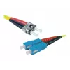 Exertis Connect ST/UPC su SC/UPC single-mode Duplex OS2 cavo patch in fibra ottica, 3m, giallo 392883
