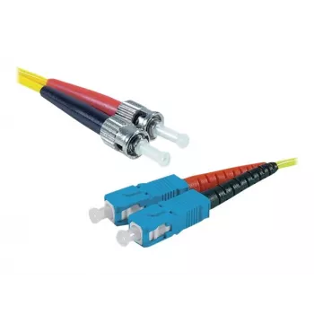 Exertis Connect ST/UPC su SC/UPC single-mode Duplex OS2 cavo patch in fibra ottica, 3m, giallo 392883
