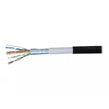 EXERTIS CONNECT Cavo patch outdoor impermeabile Cat6 F/UTP, 2m, nero 845040