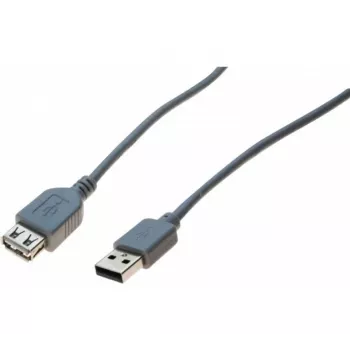 EXERTIS CONNECT Cavo di prolunga USB 2.0, connettore maschio USB-A su connettore femmina USB-A, grigio, 5,0 m, High Speed 532405