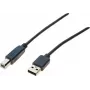 Exertis Connect Cavo USB 2.0 connettore maschio USB-A su connettore maschio USB-B 1,0m grigio 532407