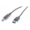 Exertis Connect Cavo USB 2.0 connettore maschio USB-A su connettore maschio USB-B 1,0m grigio 532407