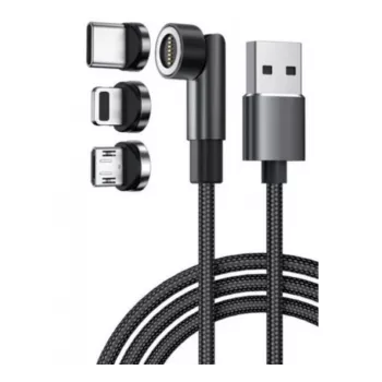 Exertis Connect Cavo di ricarica USB 3-in-1 con USB-C, Micro-B, Lightning (640297)