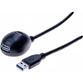 Exertis Connect Cavo di prolunga USB-Cradle, connettore maschio USB-A su connettore femmina USB-A, 1,5 m, nero 532533