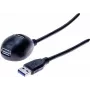 Exertis Connect Cavo di prolunga USB-Cradle, connettore maschio USB-A su connettore femmina USB-A, 1,5 m, nero 532533