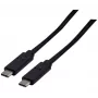 EXERTIS CONNECT Cavo USB 3.2 Gen 2x2 20 Gbps / 240W USB-C a USB-C, nero, 1,0 m (532649)