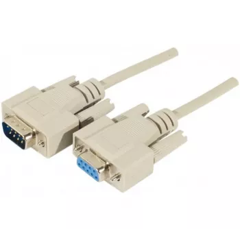 EXERTIS CONNECT Cavo seriale di prolunga D-Sub 9-Pin, connettore maschio su connettore femmina, 10 m, nero 580261