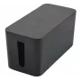 Exertis Connect Box di gestione cavi piccola per ciabatte, nero, 240 x 120 x 130 mm 573426