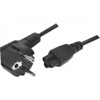 Exertis Connect cavo di alimentazione angolare Schuko-IEC-C5, nero, 1,0 m 808359