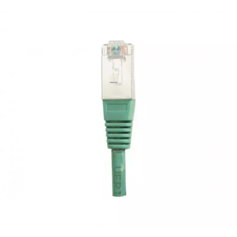EXERTIS CONNECT Cat.6 F/UTP cavo patch, 25 m, verde, RJ45, protezione anti-piega slim 853330