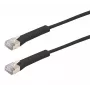 Exertis Connect Cat. 6A F/FTP cavo patch angolare, halogen free, nero, 0,3 m (854011)