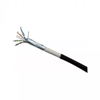 EXERTIS CONNECT Cat.6 F/UTP cavo patch outdoor impermeabile, 15 m, nero 845045