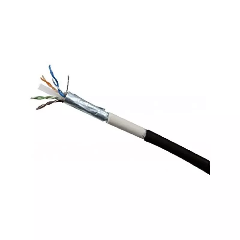 EXERTIS CONNECT cavo patch outdoor impermeabile Cat.6 F/UTP, 30 m, nero 845048