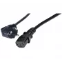 Exertis Connect cavo di alimentazione angolare Schuko su IEC C13, 1 m, nero 808008