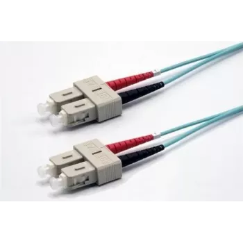 Ekivalan Cavo patch in fibra ottica duplex OM3 SC/SC, 50/125 µm, aqua, 2,0 m COZOM3DCDC2SA0020A