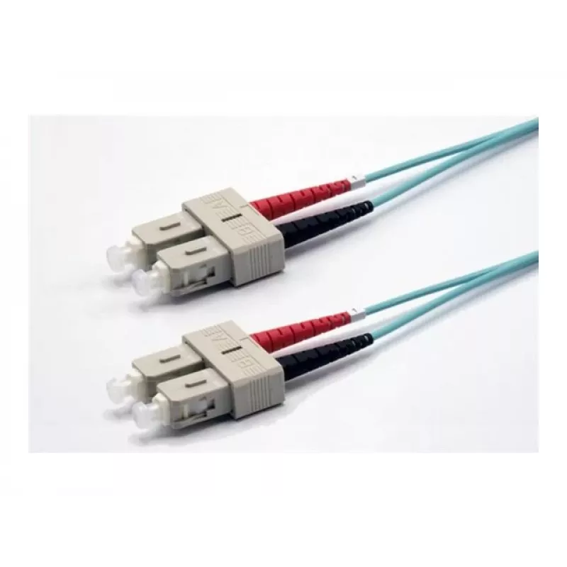 Ekivalan Cavo patch in fibra ottica duplex OM3 SC/SC, 50/125 µm, aqua, 2,0 m COZOM3DCDC2SA0020A