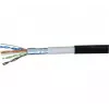 Exertis Connect 845038 Cavo patch impermeabile Cat.6 F/UTP, 0,5 m, nero, protezione antipiega sottile