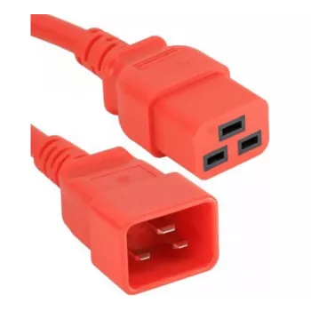 Exertis Connect cavo di prolunga di alimentazione IEC C20 su C19 rosso 2 m 16A 250V 640056