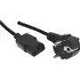 Exertis Connect cavo di alimentazione Schuko angolare su C13 3 m, senza alogeni, nero 807951