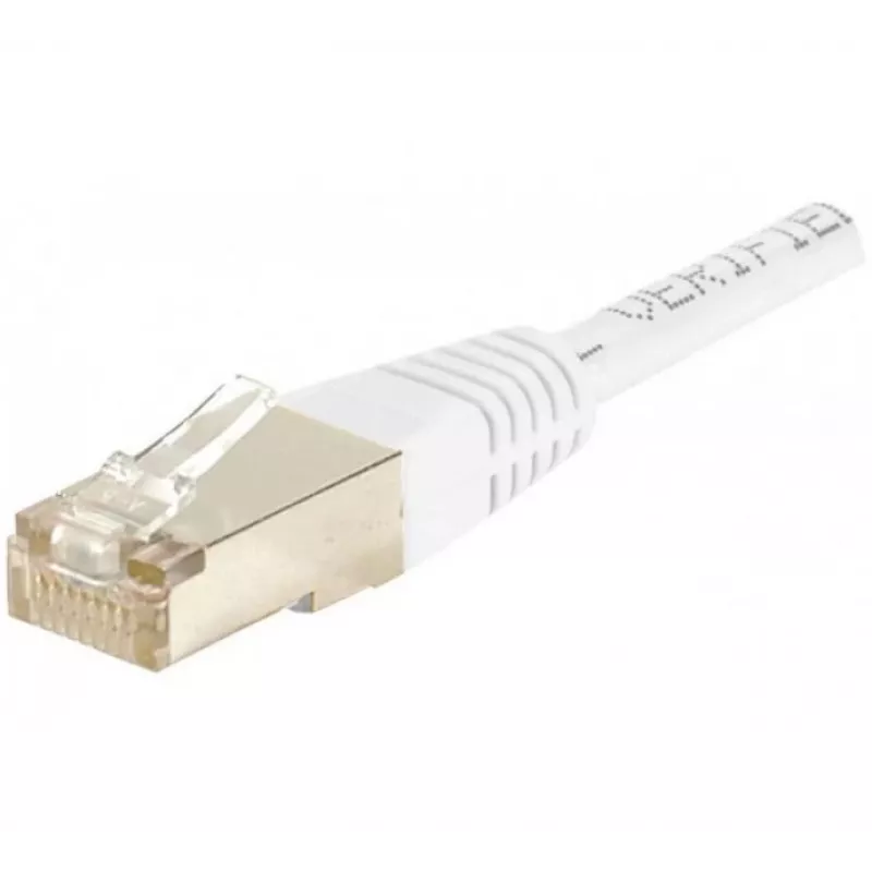 Exertis Connect 853811 Cavo patch Cat.6 F/UTP, 1 m, bianco, protezione antipiega sottile