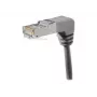 EXERTIS CONNECT Cavo patch Cat.6A S/FTP, angolare verso il basso, grigio, 0,3 m 854286
