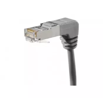 EXERTIS CONNECT Cavo patch Cat.6A S/FTP, 2,0 m, grigio, connettori angolari verso il basso 854289